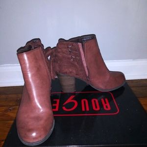 Brown ankle boots